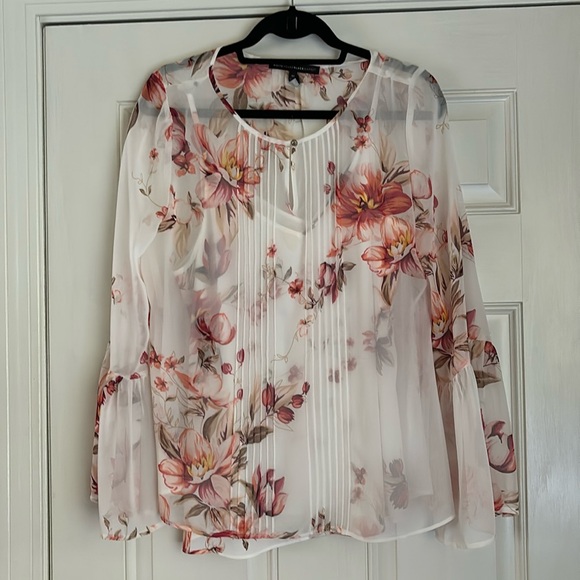 White House Black Market Blouse Sz 10 - Picture 1 of 7